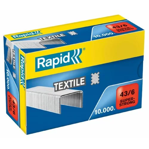 Esselte Rapid sponke textile, 43/6 mm, 10000/1