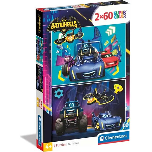 Clementoni Batwheels 2x60 komada Supercolor puzzle - Cene