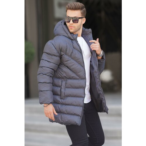 Madmext Winter Jacket - Gray - Standard Slike