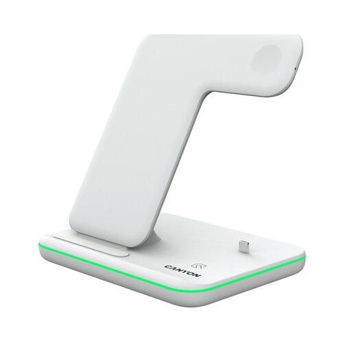 Canyon 3-u-1 bežični punjač za ios uređaje iphone airpods, beli - CNS-VCS302V Cene