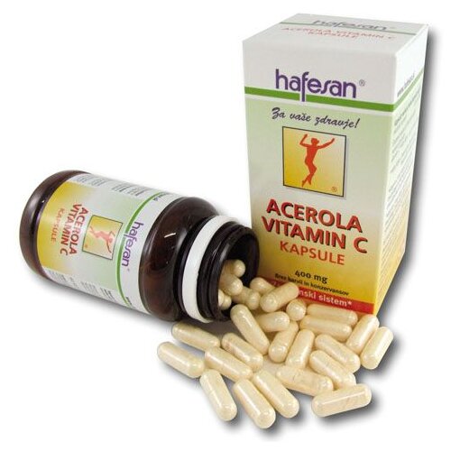 Hafesan Acerola Vitamin C 400 mg kapsule Slike