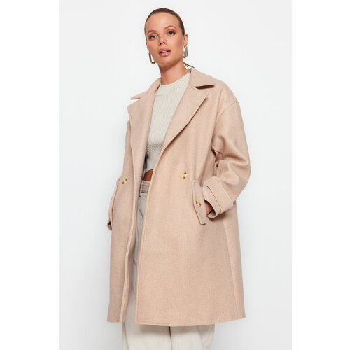 Trendyol Coat - Beige - Double-breasted Cijene
