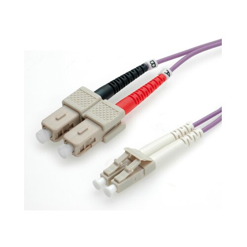 Roline 50 OM4 LC/SC optični patch kabel, 1m Slike