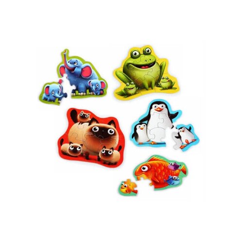  Puzzle 5u1 životinje 59158 ( 39158 ) Slike