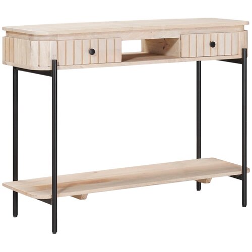  Ručni stol Bijela 100 x 30 x 76 cm Čvrsto drvo manga Cijene