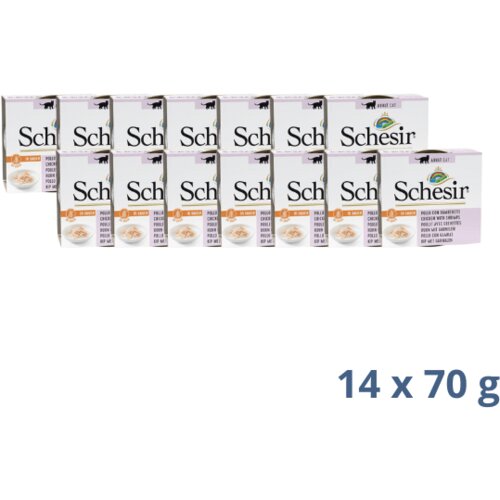 Schesir cat - piletina i račići u prirodnom sosu - 980 g Slike