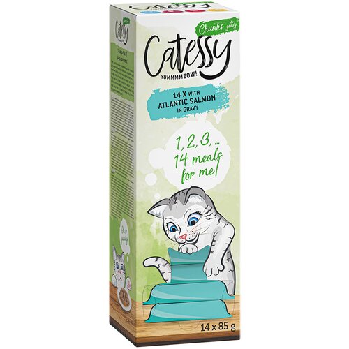 Catessy zalogajčići u umaku u zdjelicama 14 x 85 g - Atlanstki losos Cijene
