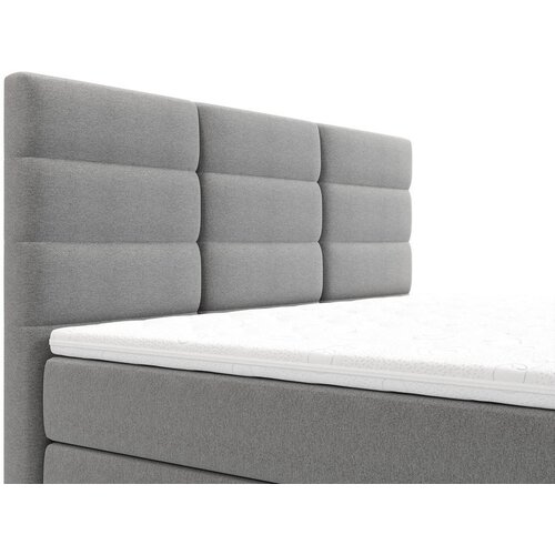 CARRYHOME POSTELJA Z VZMETNICO 160 cm x 200 cm , tekstil modra, siva Slike