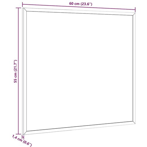 VidaXL Ploča od pluta s okvirom od punog drva borovine 60x55 cm Slike
