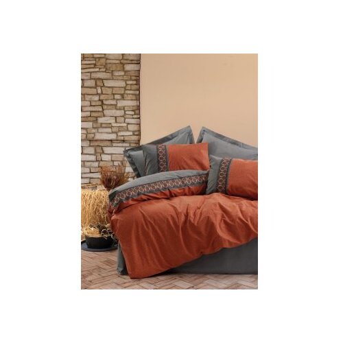  Tamaya - tile red tile redgrey ranforce single quilt cover set Cene
