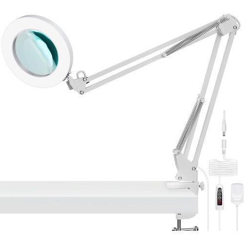 YOUKOYI LED povečevalna namizna svetilka 5x s kovinsko roko Cene