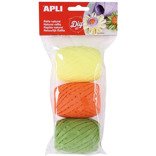 Apli Naravna rafija fluor toni 30m 3 kos, (20455738) Slike