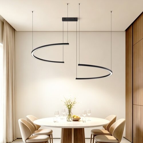  Immax NEO 07329L - LED prigu&amp;scaron;iva luster na sajli FINO 72W/230V 120 cm crna Tuya+daljinski upravljač Slike