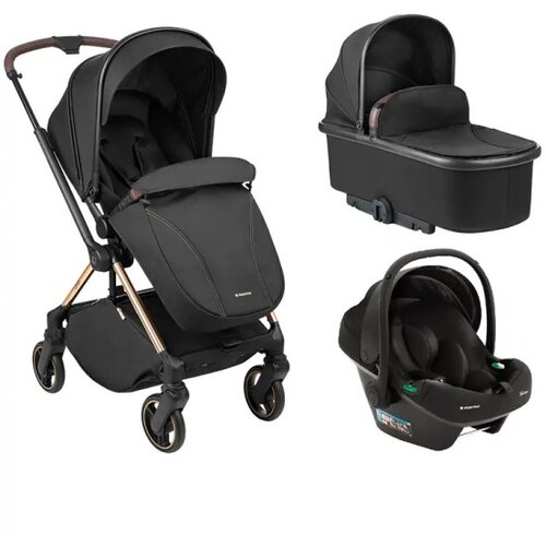 Kikka Boo kolica Lanah 3in1 set sa autosedištem I-Prime I-size i tvrdom korpom Black (KKB21147 SET) Cene