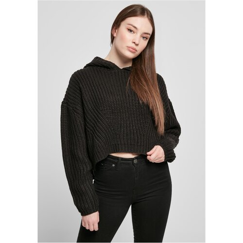 Urban Classics Women&amp;#039;s Oversized Hooded Sweater - Black Slike