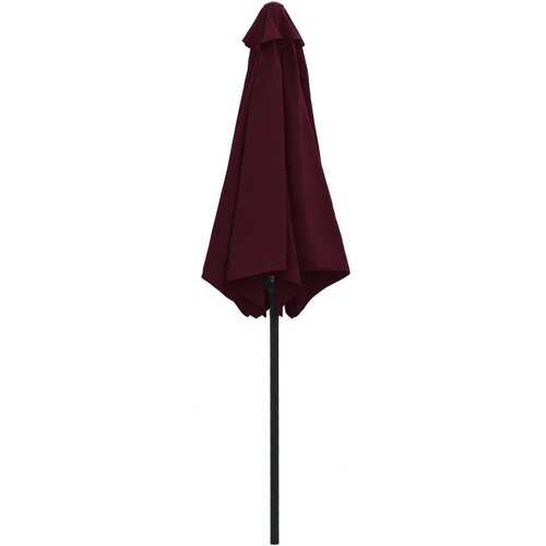  Vrtni suncobran s aluminijskim stupom 270 x 246 cm bordo Slike