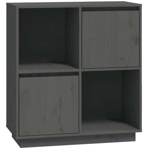 Maison Chic Komoda - Predalnik siva 74x35x80 cm trdna borovina, (21715766) Slike