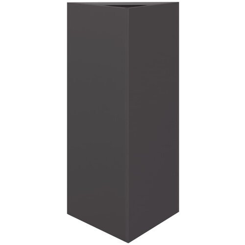  Vrtne sadilice 2 kom crna trokutasta 40x34,5x75 cm čelične Slike