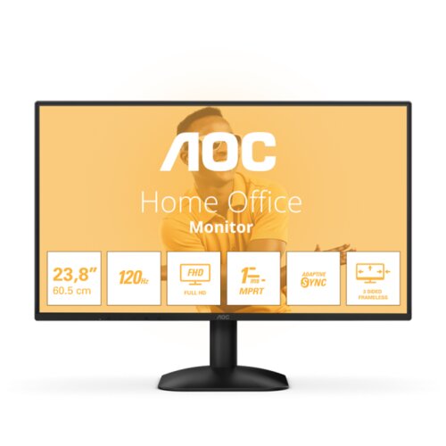 AOC MONITOR 24B31H 120hz 23,8&Prime; FHD 1920&times;1080, HDMI. VGA. VESA 100 x100. crni. 3god.GAR. Cijene