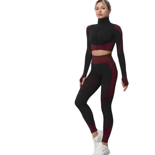 IZMAEL Komplet Tajice i Top - Crna / Crvena / XL Cijene