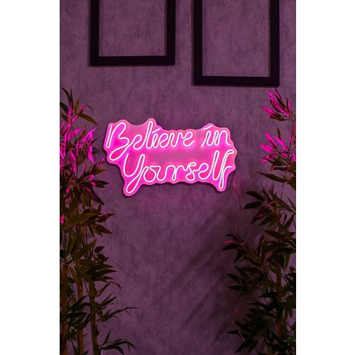 Wallity dekorativno led osvetljenje believe in yourself, roze Slike