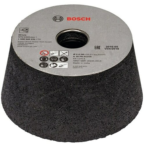 Bosch brusni lonac, konusni-metal/liveni metal 1608600231, 90 mm, 110 mm, 55 mm, 16 Slike