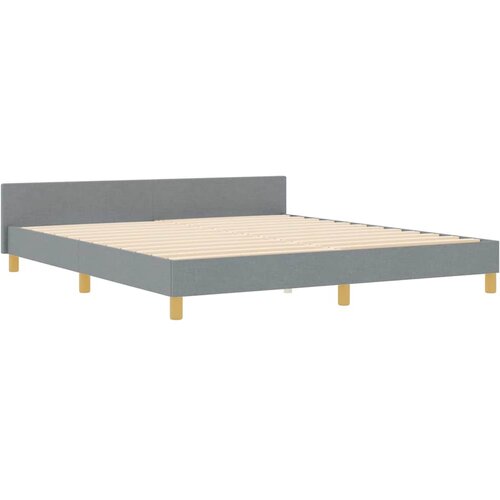  Krevetna konstrukcija Svjetlosiva 180 x 200 cm tkanina Slike