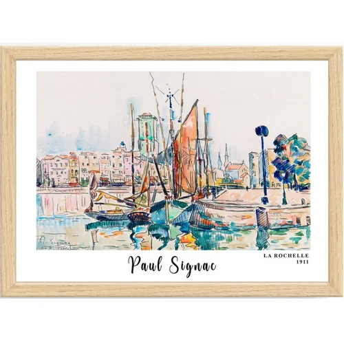 Wallity Plakat z okvirjem 45x35 cm Paul Signac – Wallity