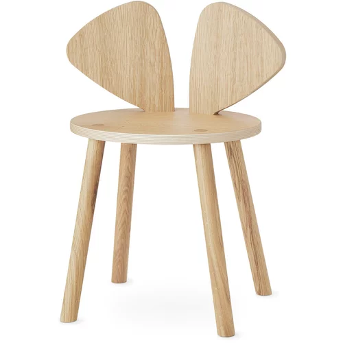 Nofred® drveni stolac za mališane mouse school oak (6-10 godina)