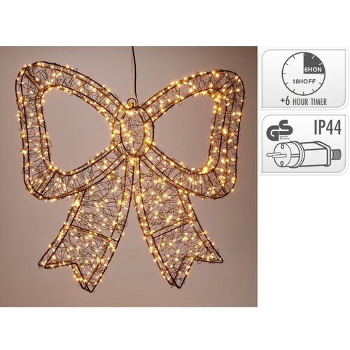  LED spolja&amp;scaron;nja božićna dekoracija 720xLED/6W/230V 46 cm IP44 topla bela ma&amp;scaron;ne/crna Slike