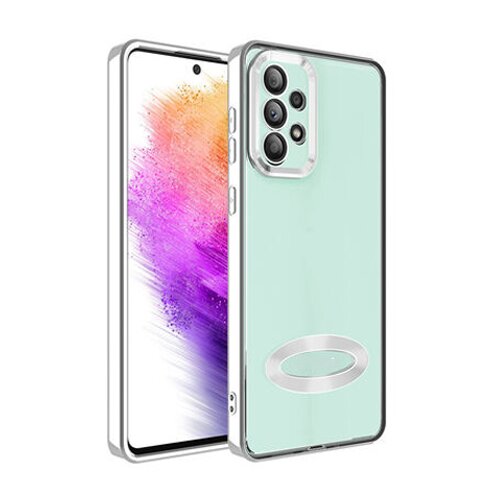  futrola sa niklovanim obodom No1 za realme 9i srebrna Slike
