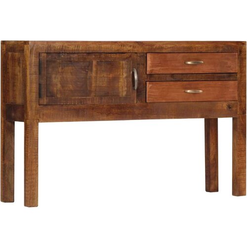  Komoda 118x30x75 cm trden mangov les, (20656161) Slike