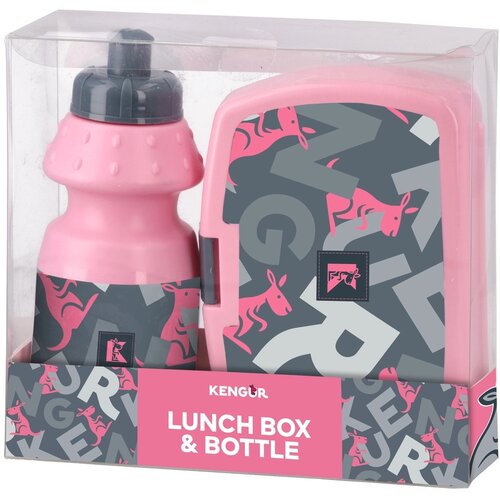 Kengur Lunch box, kutija za užinu i fla&scaron;ica, devojčica, Cene