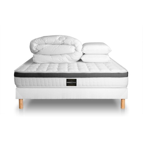 Prestige literie Celoten paket za posteljo - Vzmetnica 160x200 cm + vzmetnica z letvami (komplet) + 2 vzglavnika + odeja - Sup&eacute;rieur, (21614360) Cene