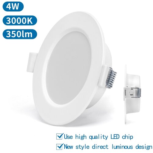 Aigostar LED ugradna plafonska svetiljka LED/4W/230V 3000K prečnik 9,8 cm bela Slike