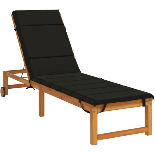  Jastučić za ležaljku GEMERT 100% poliester Crna 200 x 55 x 3 cm - Crna 200 x 55 x 3 cm Poliester Slike