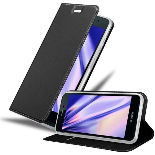 Cadorabo Ohi&scaron;je, združljivo z Huawei ASCEND P7 v klasična črna - Za&scaron;čitni ovitek z magnetnim zapiranjem, stoječo funkcijo in režo za kartice, (20559183) Cene