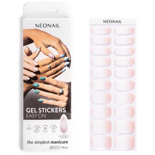 NeoNail Easy On Gel Stickers nalepke za nohte odtenek M09 20 kos Slike