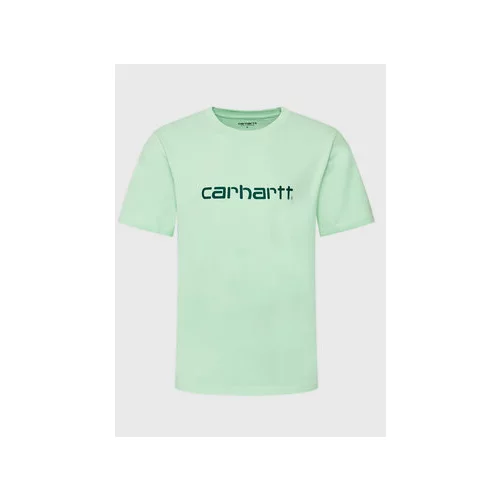 Carhartt WIP Majica Script I031047 Zelena Regular Fit