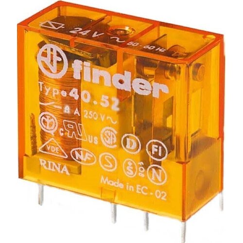 Finder Iskalni vtič/Printrel.24VAC 2W 8A 40.52.8.024.0000, (20889052) Cene