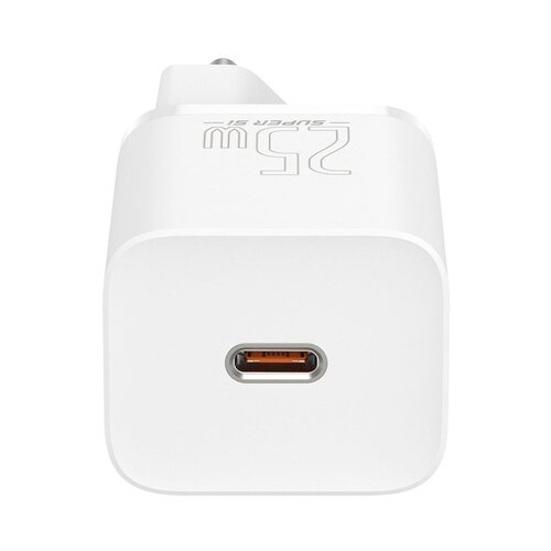Baseus Super Si brzi punjač adapter, 1C, 25W, USB-C-USB-C 1 m kabel, bijeli Slike