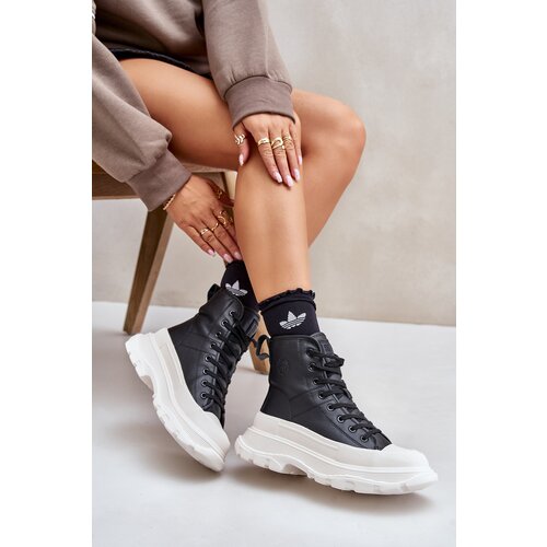 Big Star Leather Insulated Sneakers On Massive Platform Slike