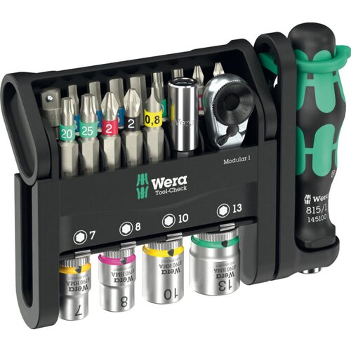 Wera 049000 Tool-Check Modular 1 kompaktni set bitova i gedora, 21 deo Cene