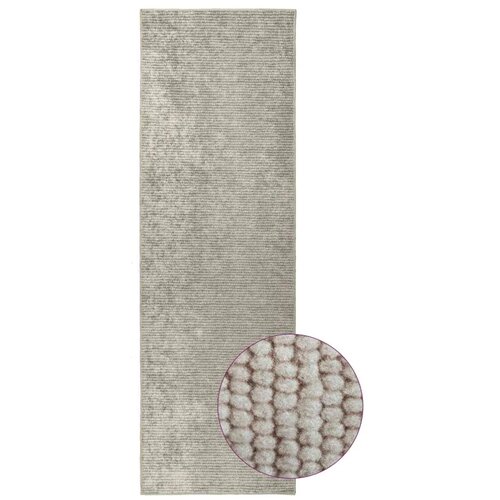  Tepih Bež 50 x 400 cm 100% poliester 3 mm Mogu se prati - Bež 50 x 400 cm Slike