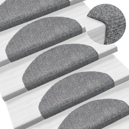 vidaXL samoljepljivi Otirač za Stepenice 15 kom Igličasti 65x21x4 cm Svijetlo Sivi Cijene