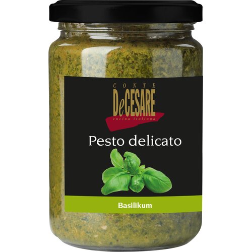 Conte de Cesare Pesto Delicato z baziliko - 130 g Cene
