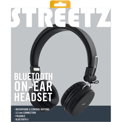 Streetz Slu&scaron;alice HL-BT400, naglavne, s mikrofonom, preklopive, Blutooth, crne Cijene
