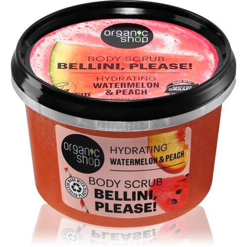 Organic Shop Bellini, please! hidratantni piling za tijelo parfemi watermelon & peach 250 ml Cijene