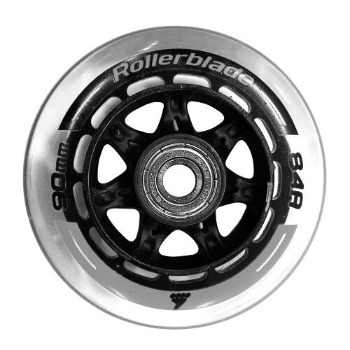 Rollerblade 90mm 84A Inline Wheels + SG9 Bearings + Spacers Cene