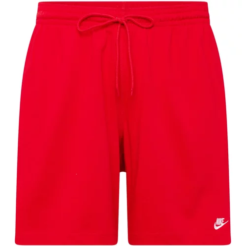 Nike Sportswear Hlače 'Club' rdeča